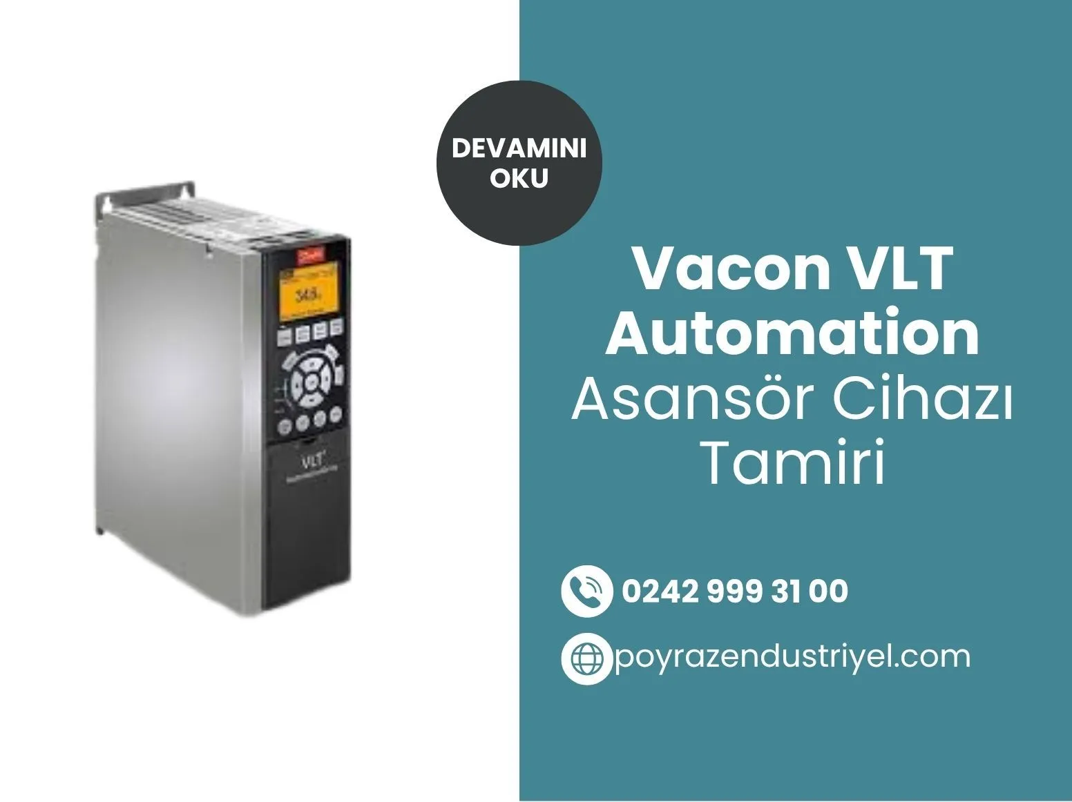 Vacon VLT Automation Asansör Cihazı Tamiri